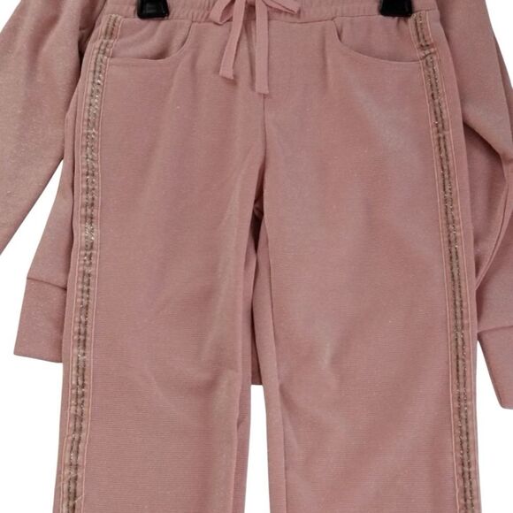 Girls Track Jogger Sweat Suit Athletic Set Size 6X - Picture 3 of 8